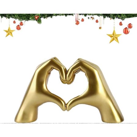 Käsirakkaus Gesture -veistos, Käsirakkaus -patsasveistos Työpöydän koristeet, Hääkoristeet Olohuoneen pöydän tarvikkeet