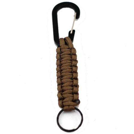 Praktiskt Överlevnads Nyckelring Brun