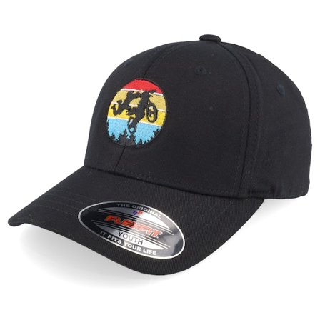 Kiddo Cap - Black - flexfit - Cap - Kids Off-road Silhouette Black Flexfit - Hatstore