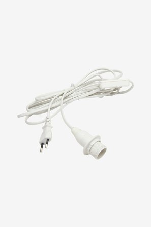 PR Home - Ledningssett E14, 4 m - Hvit - Tilbehør - Fra Homeroom