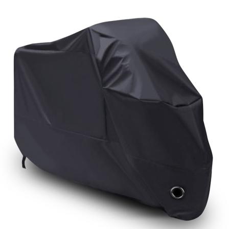 Vandtæt Motorcykelovertræk, 210D Støvsikker Sol Regn Støvsikker Motorcykel Scooter Overtræk Sort - 245×105×125cm