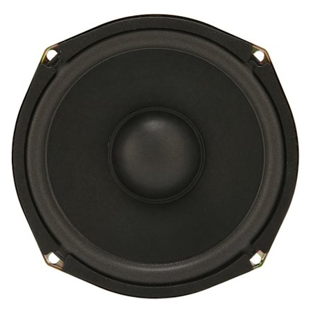 6-tums mellanregisterhögtalare 400W 60Hz-20KHz 4 ohm rund svart för biljudsystemmodifiering