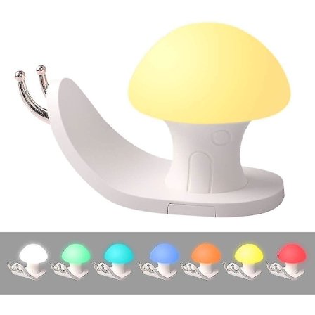 Berøringsstyrt nattlys Snegle Dimbar Oppladbar Bordlampe