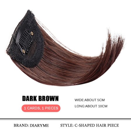 Syntetisk texturerad Perm Hårdyna Hårförlängningsklämma i håret Osynliga hårkuddar ovanför hårstrån Öka hårets volym Peruker