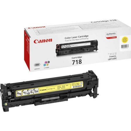 Canon 718 Yellow - Gul - original - tonerpatron - for i-SENSYS LBP7210, LBP7680, MF728, MF729, MF8340, MF8360, MF8380, MF8540, MF8550, MF8580