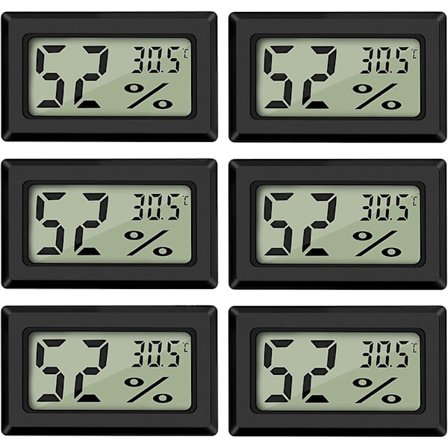Mini Digital LCD Termometer Hygrometer Temperatur Fugtighed