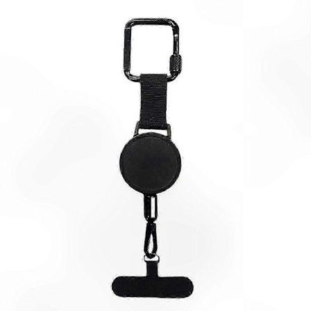 Tyverisikret udtrækkelig telefon lanyard med bælteclips