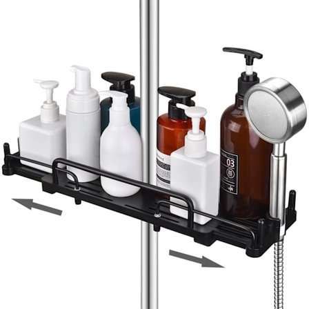28-44cm Teleskopisk Dusjhylle Ingen Boring, Baderom Hengende Sho
