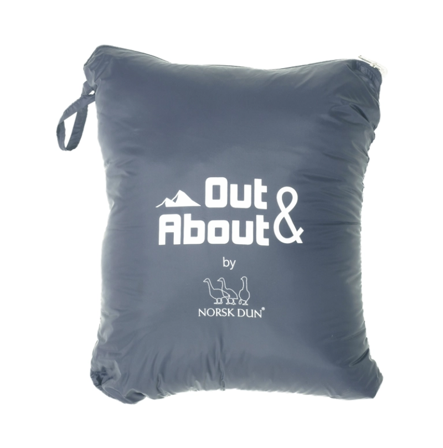 Norsk Dun Out&About Dunpledd Støvblå 130x170cm