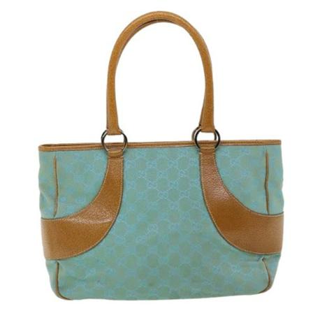 Gucci Vintage, Pre-owned Canvas gucci-bags Blauw, Dames, Maat:ONE Size,leer