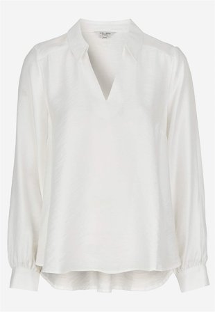 Cellbes of Sweden - Vævet bluse med brede ærmer i hvid til damer i størrelse 34/36