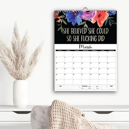 Uudenvuoden lahjat 2024 Kalenteri väsyneille naisille Uusi aikataulu Coil W:llä