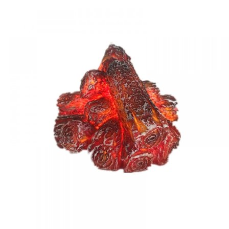 1 stk. Brændende kul LED-lampe Kunstig LED Realistisk træstamme Glødende