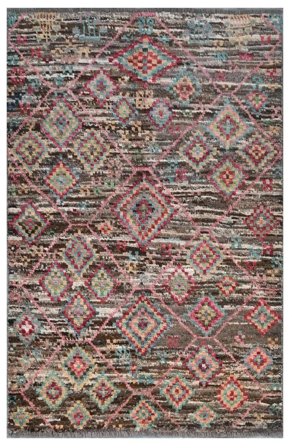 Moroccan Berber - Afghanistan Hand Knotted 89X136 Rug Brown/Black Afghanistan