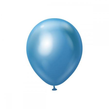 Latexballonger 10-pack Blå Chrome Pro, 30 Cm - Ballongkungen
