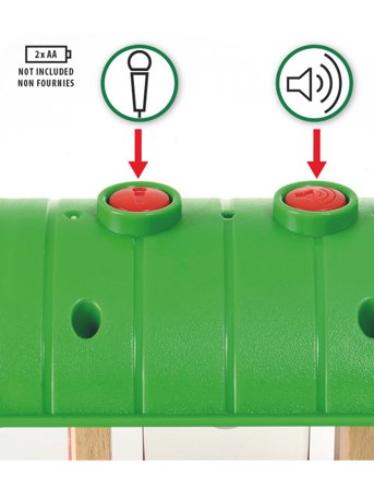 BRIO Brio 33840 Togstation Med Lydoptager - Multi/patterned - ONE SIZE