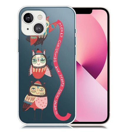 Julfodral till iPhone 13 Mini - Ugglor