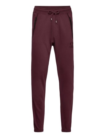 C.P. Company Logo Embroidered Track Pants - Burgundy - M