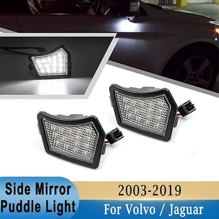 LED-lampe under sidespeil for Volvo Xc90 S60 V40 V70 V60 S40 V50 S80 C30 Xc70 C70 For Jaguar Xj X350 X351 Xf X250 Xe