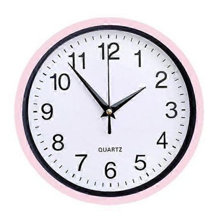 Yousheng 8 Tum Väggklocka Tyst Icke-Tickande Hängande Klocka Stor Siffra Rund Klocka för Hemmakontorsdekoration