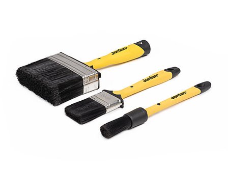 JORDAN PENSELSETT UTE BASIC 25MM RUND, 50MM OG 120MM FLATE