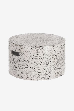 Kave Home - Sohvapöytä Jenell, Ø 52 cm - Valkoinen - Sohvapöydät - - Homeroom