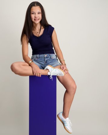 RYVLS Olivia Lace Tank Blå Toppe/Bluser Pige - Kids Brand Store