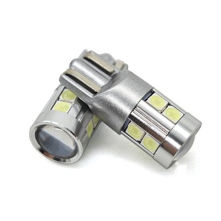 2 st W5W LED T10 12-24V CANBUS lampa 500lm 8 färger 8 färger Kalla blå