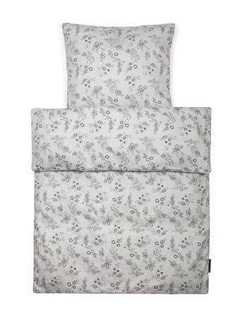 Smallstuff Bedding Grey Flower Garden, Junior - Multi/patterned - 28X 24X 1.5CM