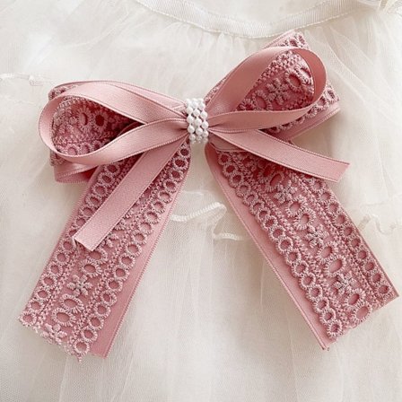 Rosett Hårklämma Butterfly Hårnål ROSA