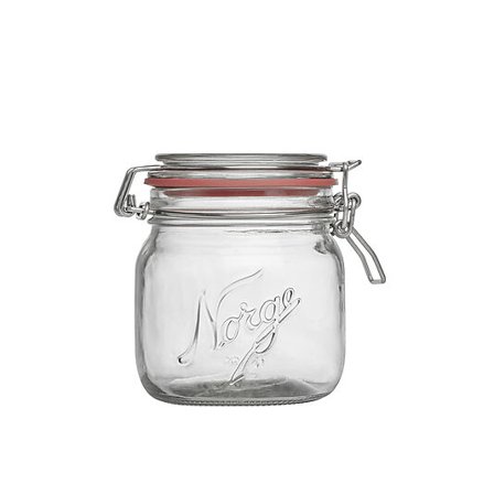 NORGESGLASSET Glass med hengslet lokk 0,4l