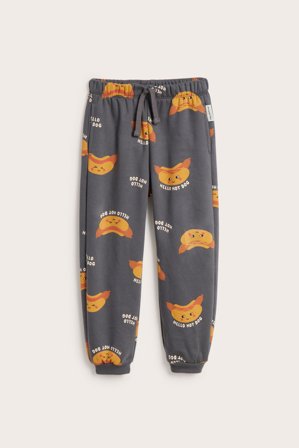 Kappahl | Spodnie dresowe we wzory | Czarne