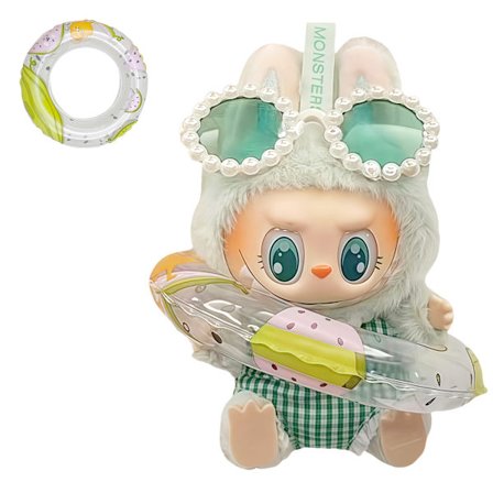 [HH] Monster Dockkläder Solglasögon Sommarklänning Outfit Badring Tillbehör Set Monster Docka Bikini Kläder