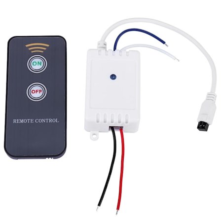 1-kanavainen 12 V:n infrapunakaukosäädinmoduuli langaton IR-vastaanotin ON OFF -relekytkin