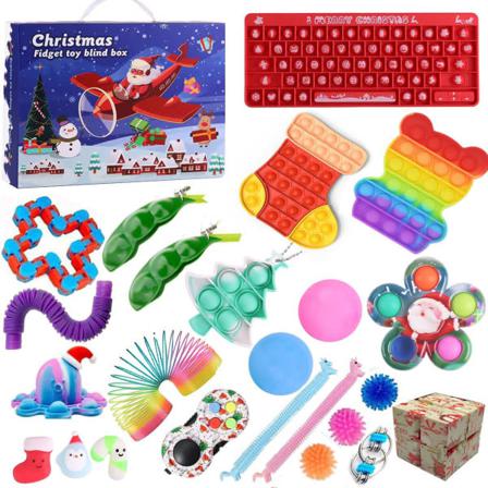 2022 Julnedräkning Adventskalender, Fidget Toy Set Present