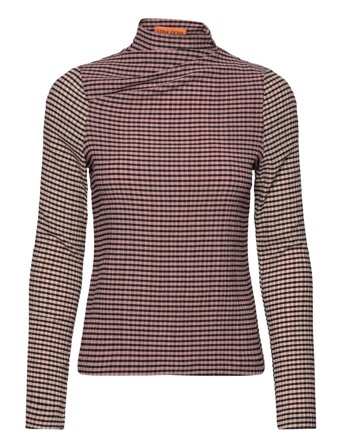 STINE GOYA 2247 Patchwork Jersey, Long Sleeve - Pink - XXS