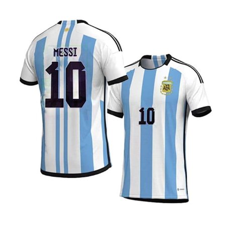 VM 2022 Argentina skjorte nr. 10 Messi fotballdrakt V