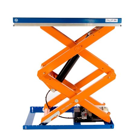 Løftebord, Dobbelsaks, 1300x1000 mm, kap 2000 kg, løftehøyde 1600 mm