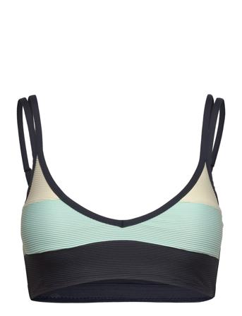Rip Curl Block Party Spliced Crop Marinblå