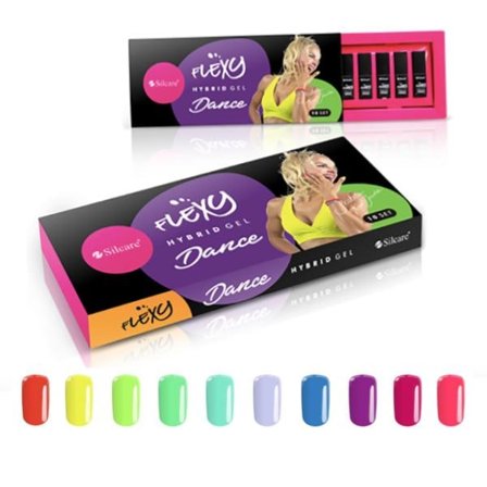 10 kpl - Geelilakka - Flexy - Tanssisetti UV-geeli/LED