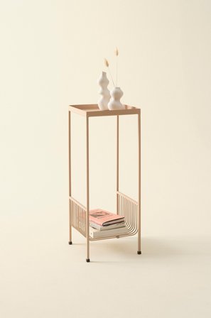 Jotex - Sidebord 25,5x25,5 Cm BEIGE - CALANCA - Kjøp Sidebord & småbord hos Jotex