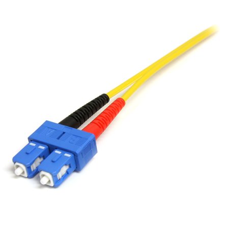 StarTech 1m Fiber Optic Cable - Single-Mode Duplex 9/125 - LSZH - LC/SC - OS1 - LC to SC Fiber Patch Cable (SMFIBLCSC1) - nettverkskabel - 1 m
