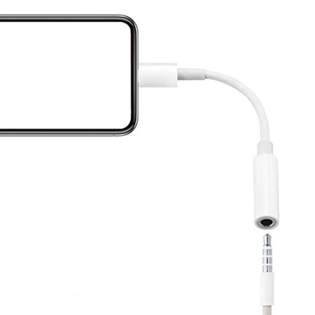 Lightning To 3 5 mm Jack Adapter Hörlurar Omvandlare Audio Aux Adaptrar