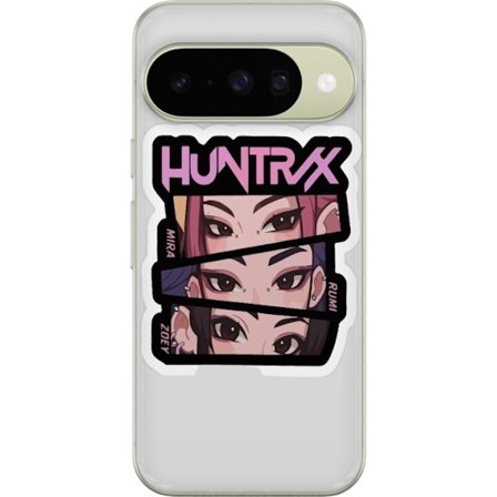 Yhteensopiva Puhelinkuori Google Pixel 10 K-pop-inspiroitunut futuristinen tyttöryhmä neonvaloissa ja kosminen sci-fi-kohtaus