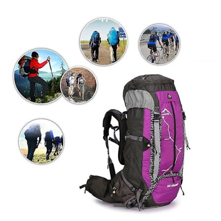 Kimlee 60L Stor Vandtæt Bjergbestigning Rygsæk