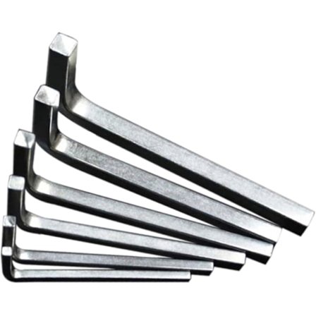 6 st L-formad fyrkantsnyckel, lång arm insexnyckel set, 4 punktsnyckel skruvmejsel set 3-8mm - q36 (FMY)