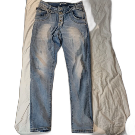 Blå jeans med detaljer L