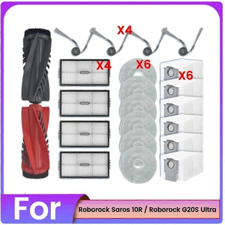 Ersättningsdelar för Roborock Saros 10R/ G20S Ultra Huvudborste