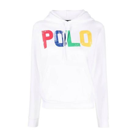 Ralph Lauren, 211856647001 Hoodie Wit, Dames, Maat:M,Cotton