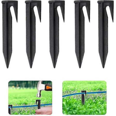 Festepinner for perimetertråd, 100 stk. Festekroker for robotgressklippere kompatible med Gardena Husqvarna Worx Bosch Crjjkoy